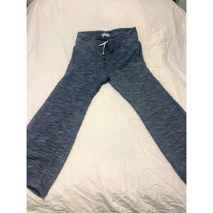 Imogene and Willie Blue Slub Knit Drawstring Lounge Pants Medium Mens Womens